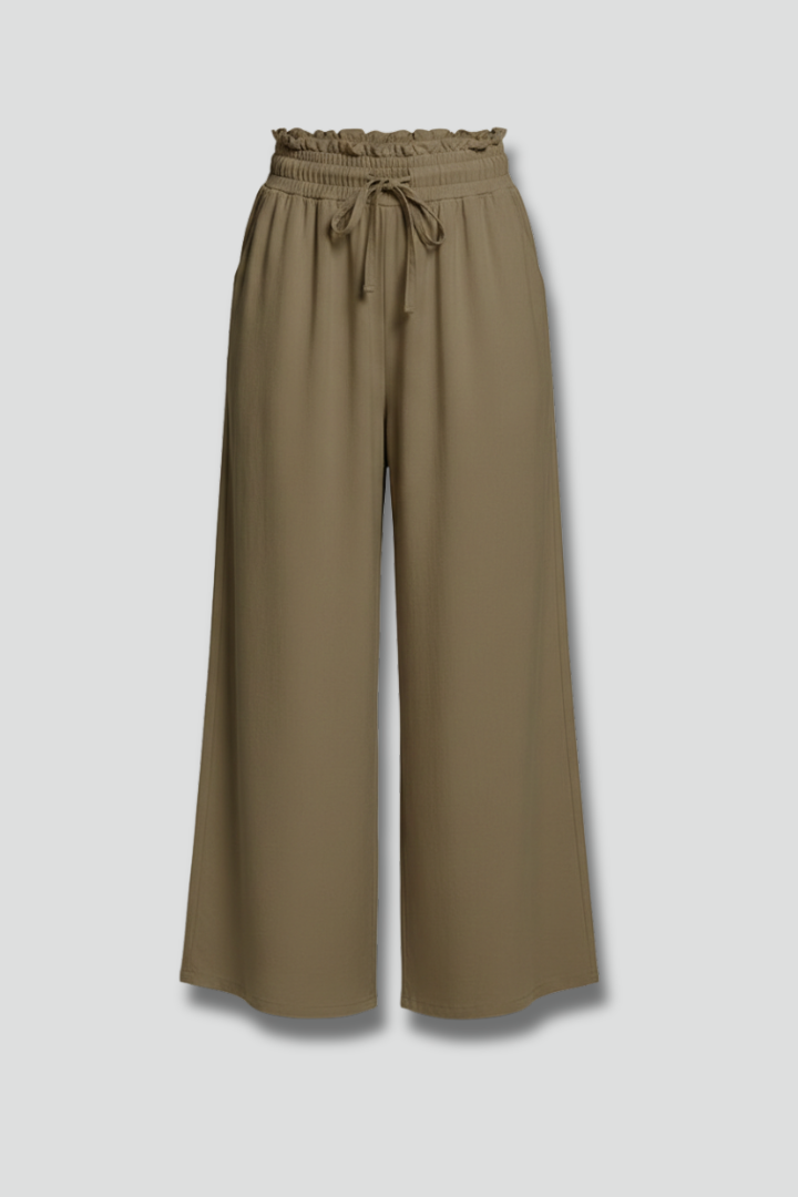 High Waist Wide Leg Palazzo Trousers