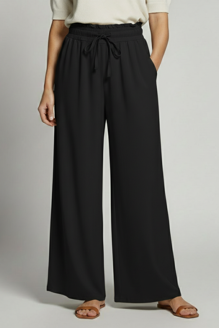 High Waist Wide Leg Palazzo Trousers