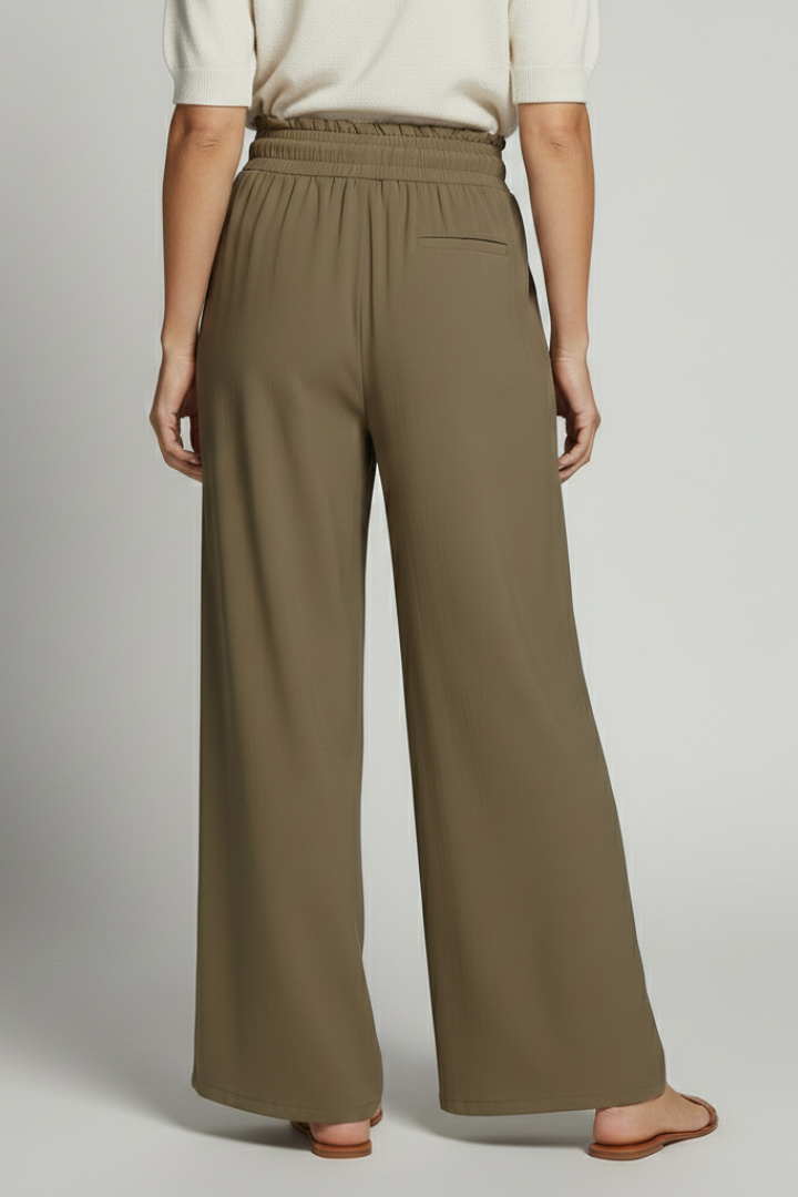 High Waist Wide Leg Palazzo Trousers