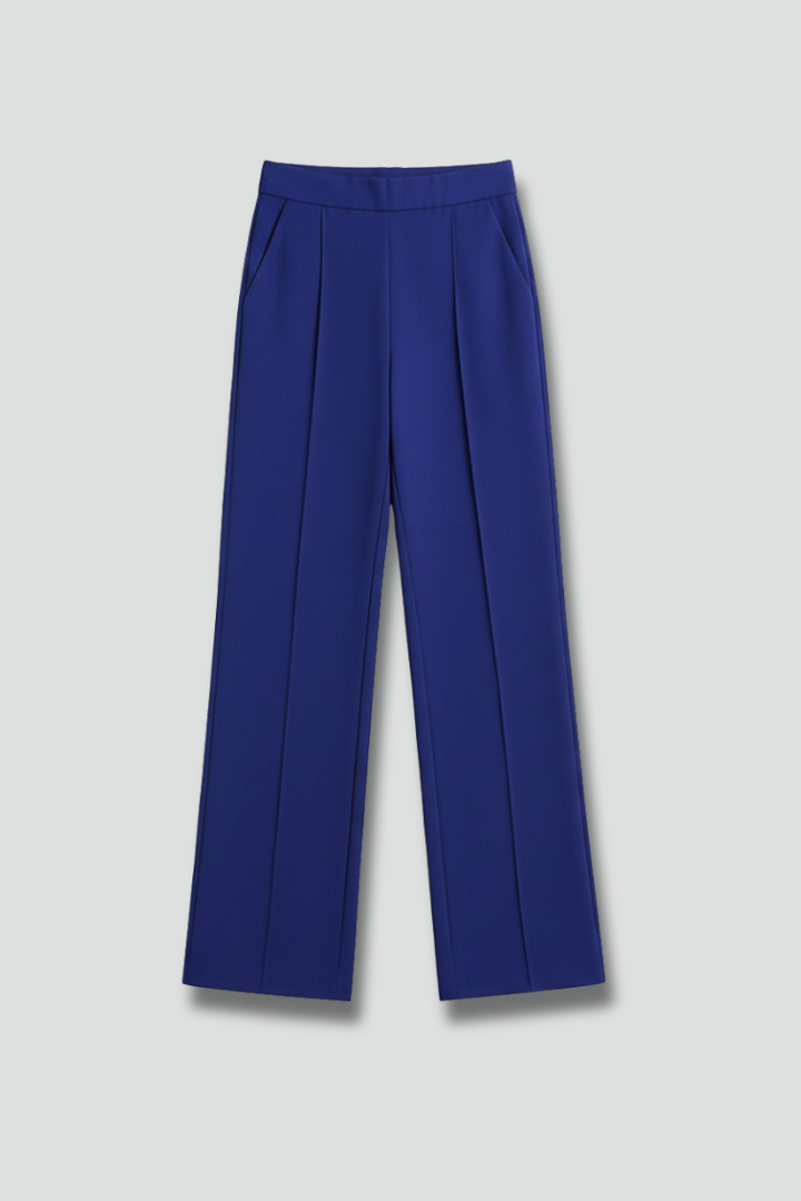 High Waist Pleated Palazzo Trousers