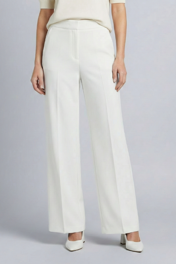 High Waist Pleated Palazzo Trousers