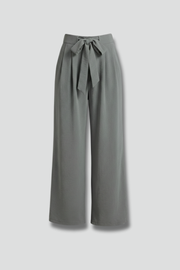 Tie Waist Wide Leg Palazzo Trousers