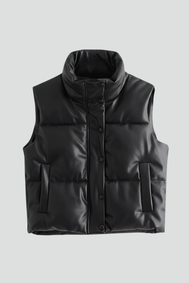 Sleeveless Zip Front Jacket