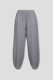 Elastic Waist Tapered Leg Trousers