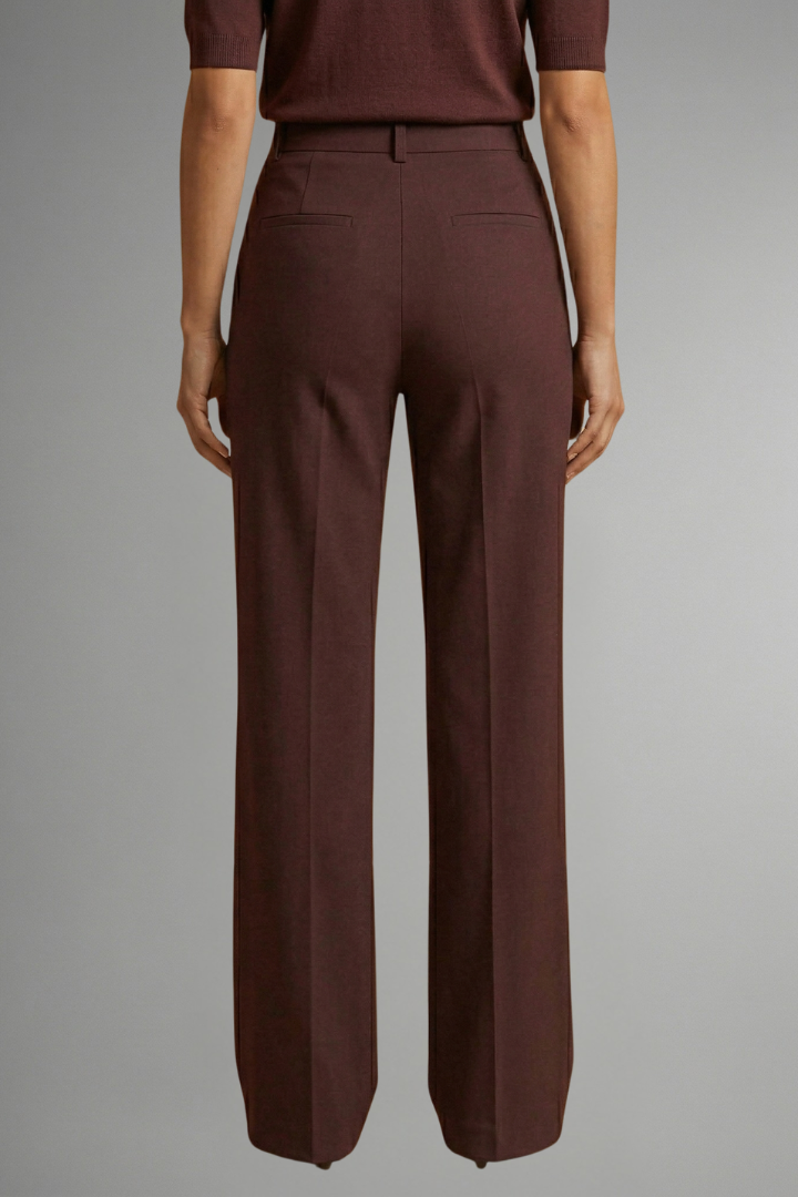 High Waist Straight Leg Trousers