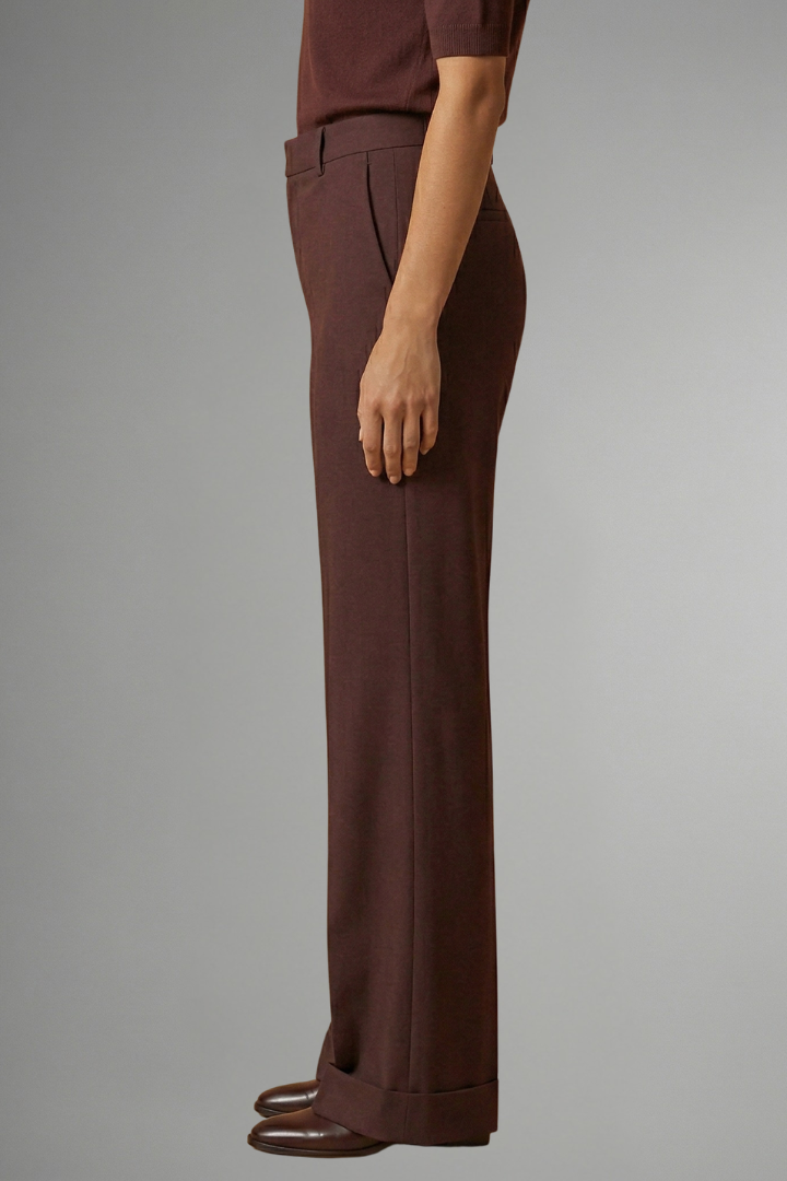 High Waist Straight Leg Trousers