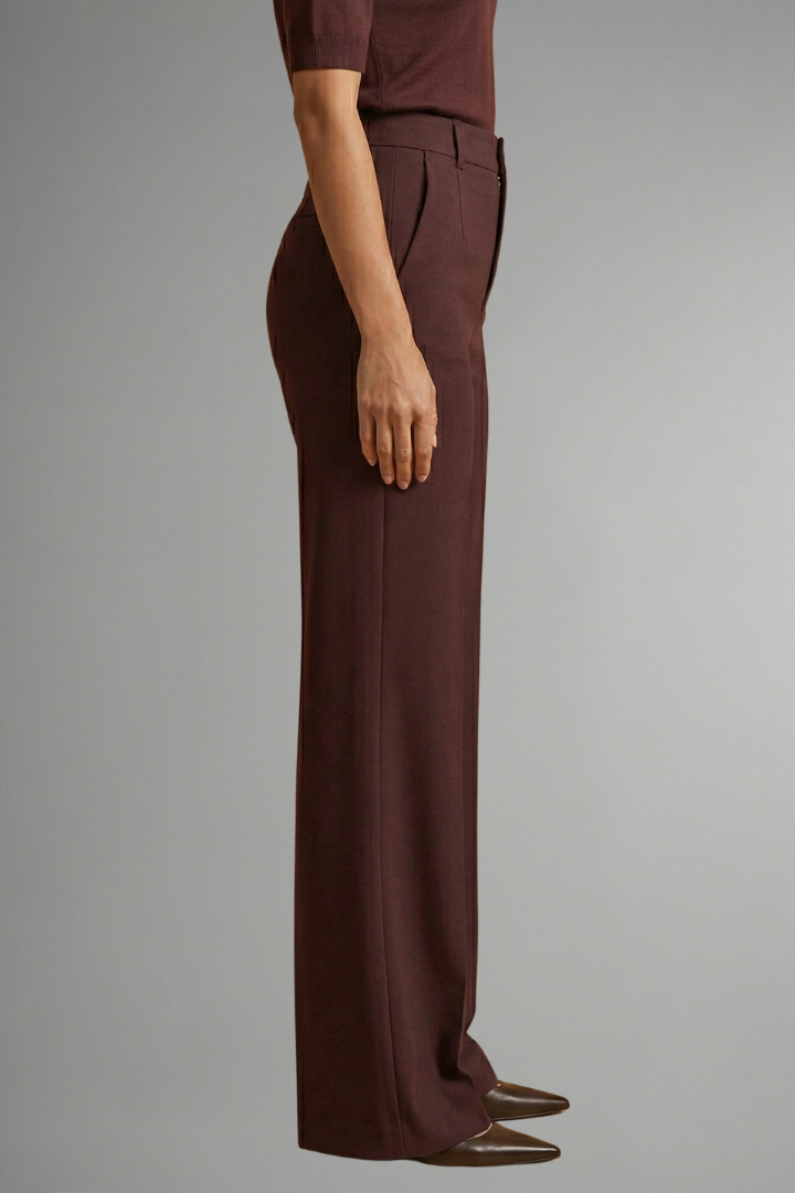 High Waist Straight Leg Trousers