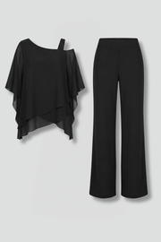 Asymmetric Top Wide Leg Set