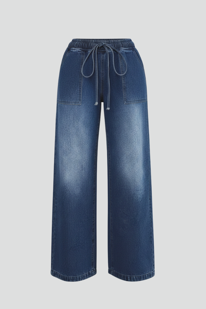 High Waist Wide Leg Trousers