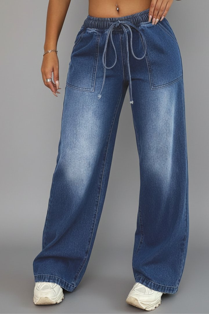 High Waist Wide Leg Trousers