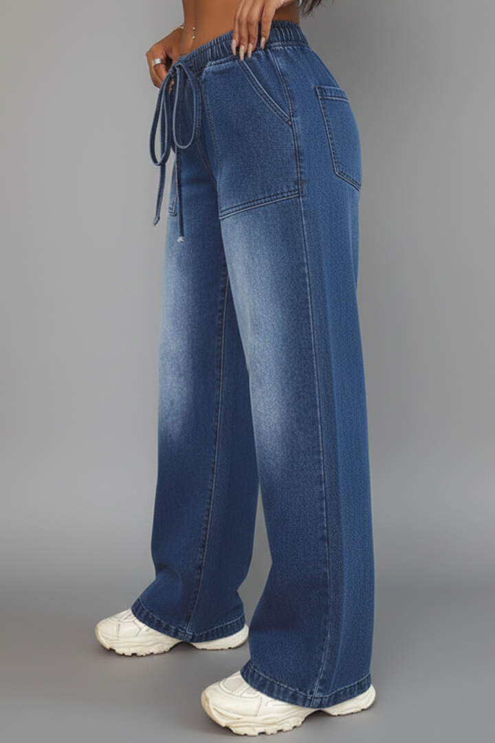 High Waist Wide Leg Trousers