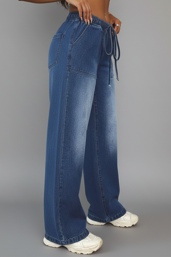 High Waist Wide Leg Trousers
