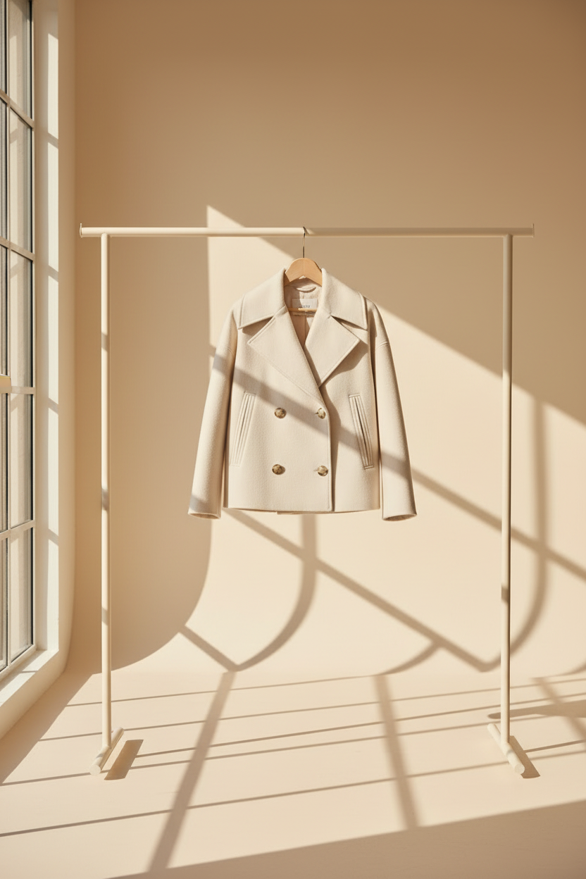 Cropped Double Breasted Jacket