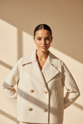 Cropped Double Breasted Jacket