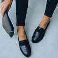 Crocodile Embossed Slip On Loafers