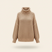 Oversized Chunky Knit Crew Sweater