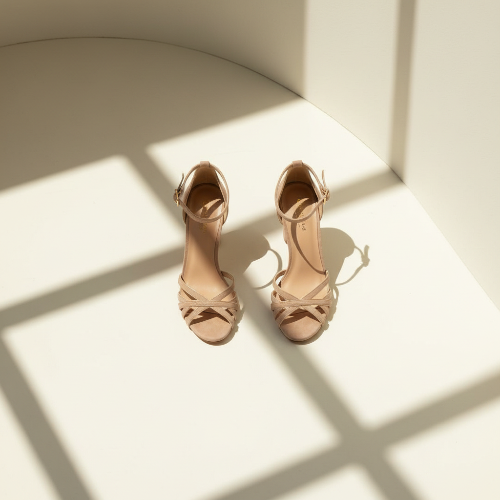 Peep Toe Heeled Sandals