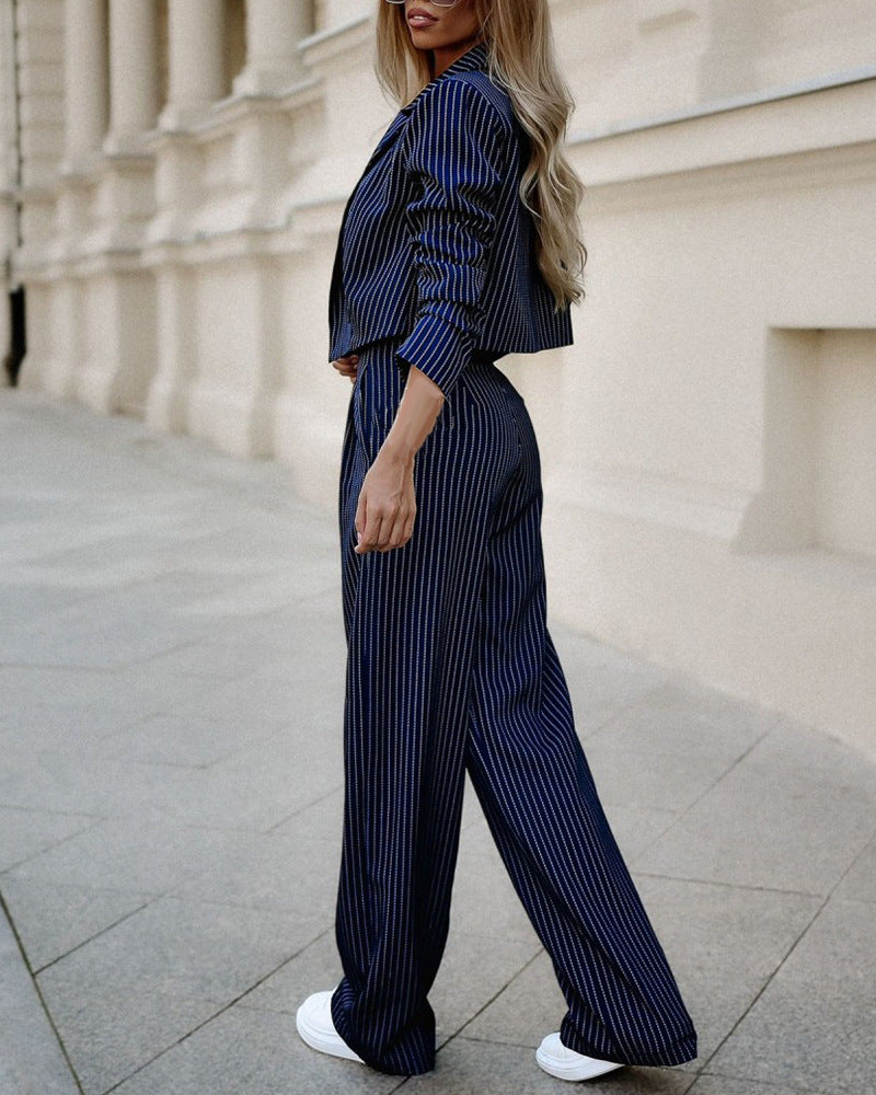 Striped Blazer Trouser Co-Ord Set