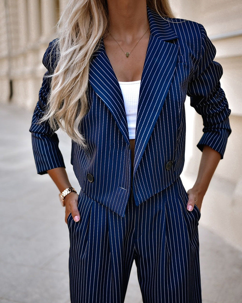 Striped Blazer Trouser Co-Ord Set