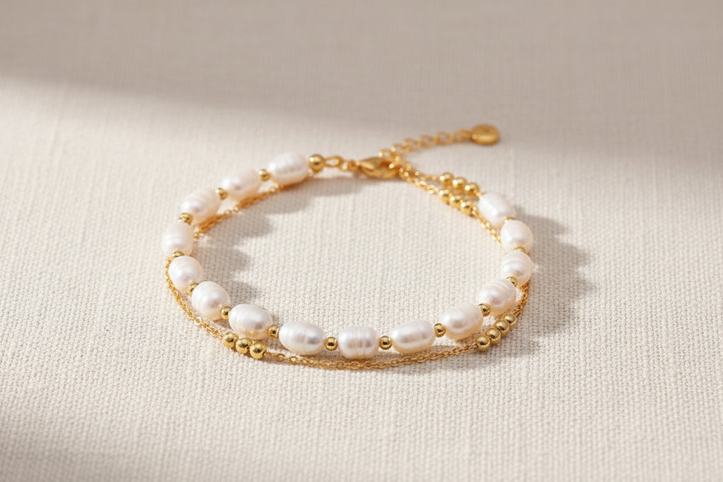 Pearl Bracelet | Gold-Plated | Ivory Nova