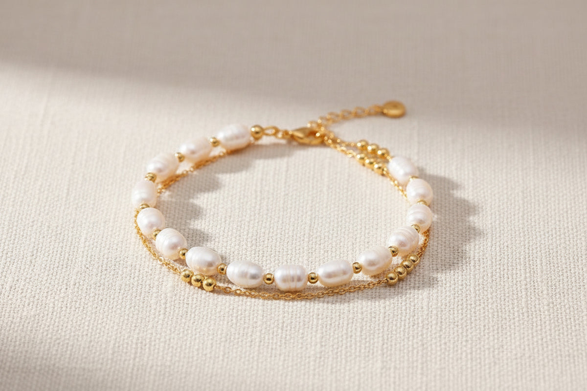 Pearl Bracelet | Gold-Plated