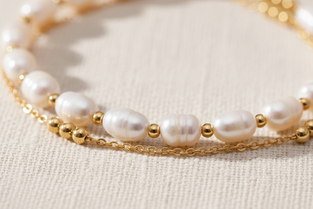 Pearl Bracelet | Gold-Plated | Ivory Nova