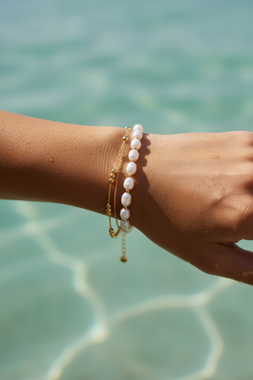Pearl Bracelet | Gold-Plated