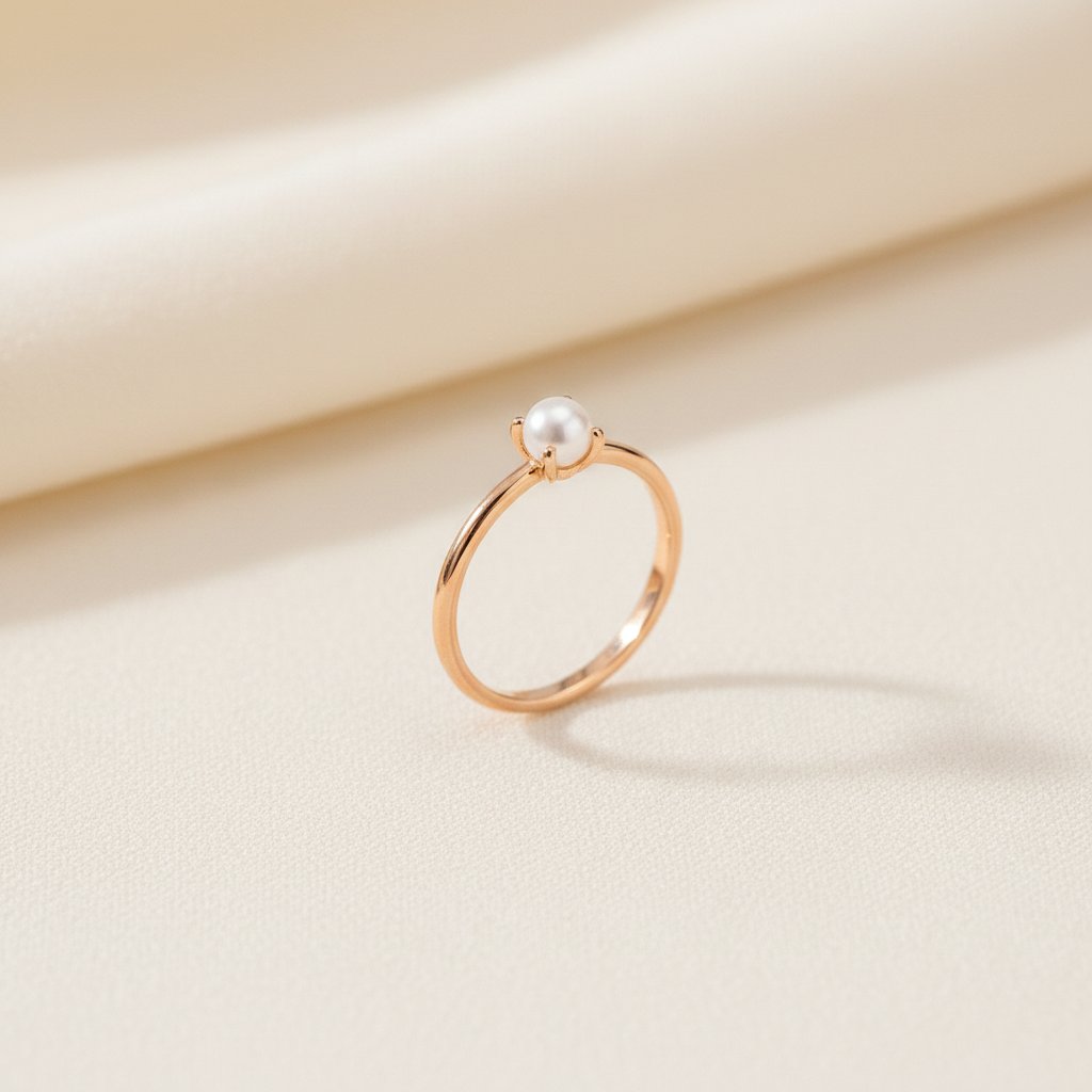 Pearl Ring | Gold-Plated | Ivory Nova