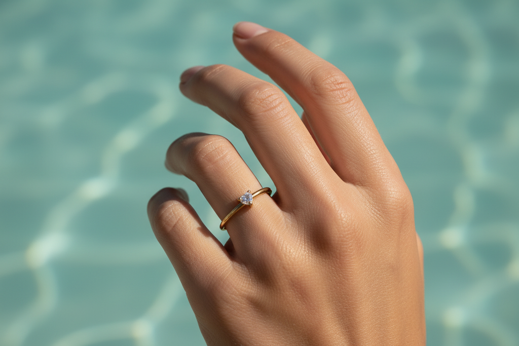 Heart Ring | Gold-Plated | Ivory Nova