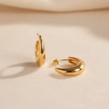 Sculpted Earrings | Gold-Plated | Ivory Nova