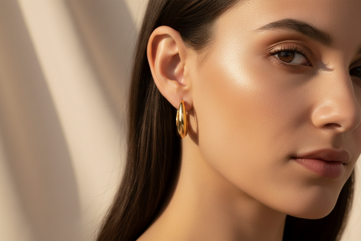 Sculpted Earrings | Gold-Plated