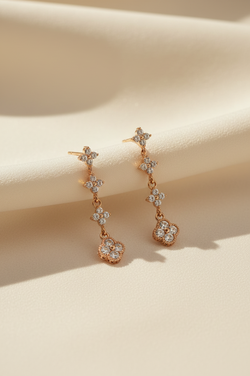 Stone Earrings | Gold-Plated