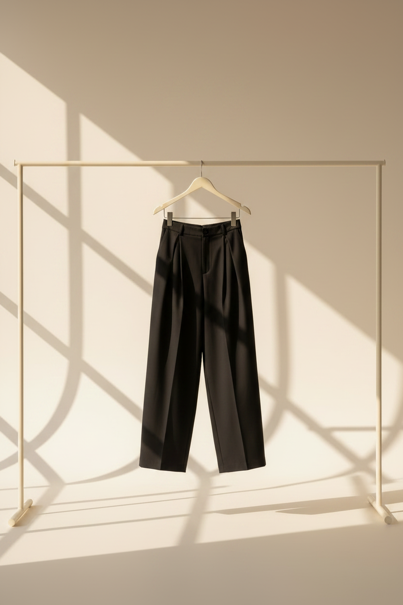High Waisted Wide Leg Trousers