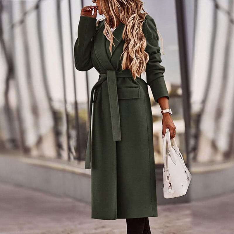 Belted Longline Wrap Trench Coat