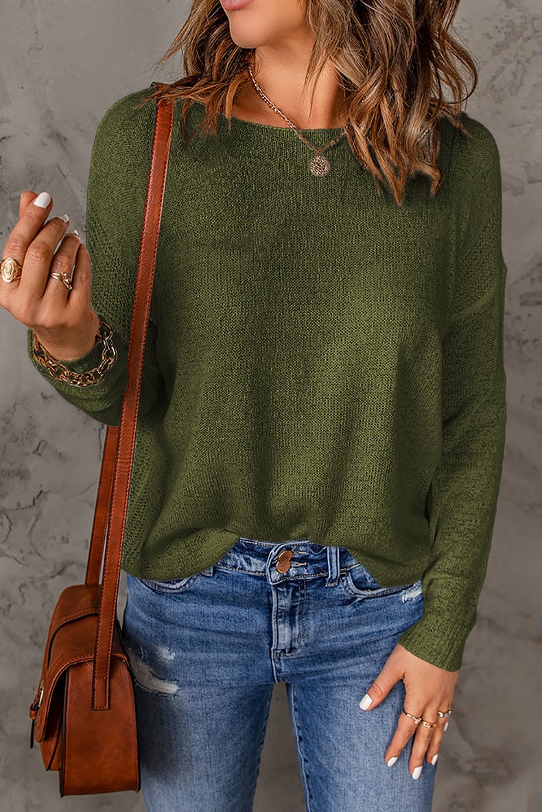 Lightweight Fine Knit Crew Neck Jumper