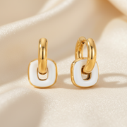 Linked Hoop Earrings | Gold-Plated