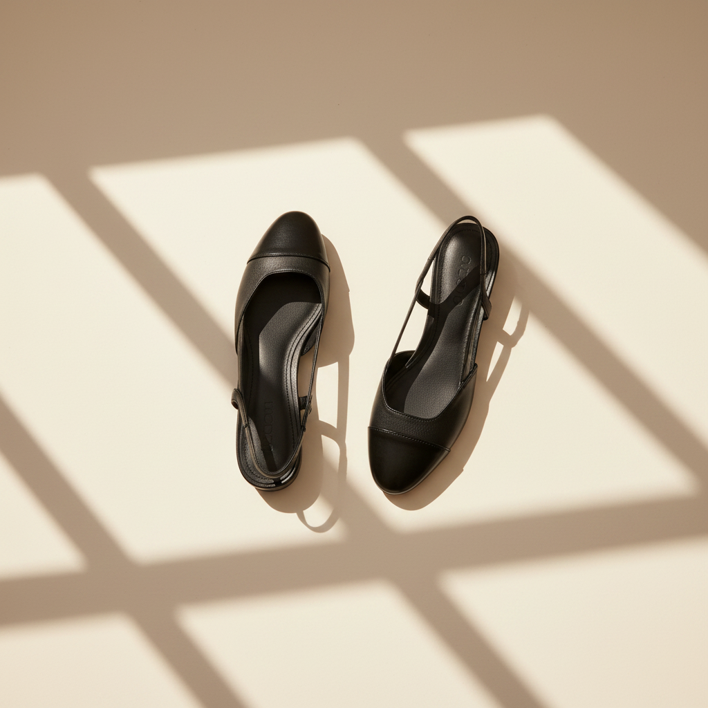 Slingback Block Heel Shoes