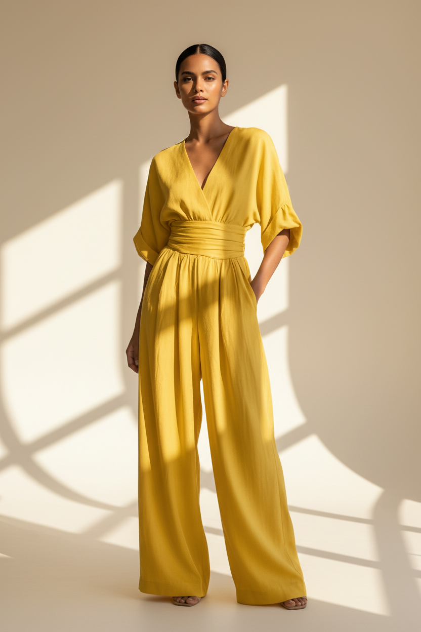 Wrap Wide Leg Jumpsuit