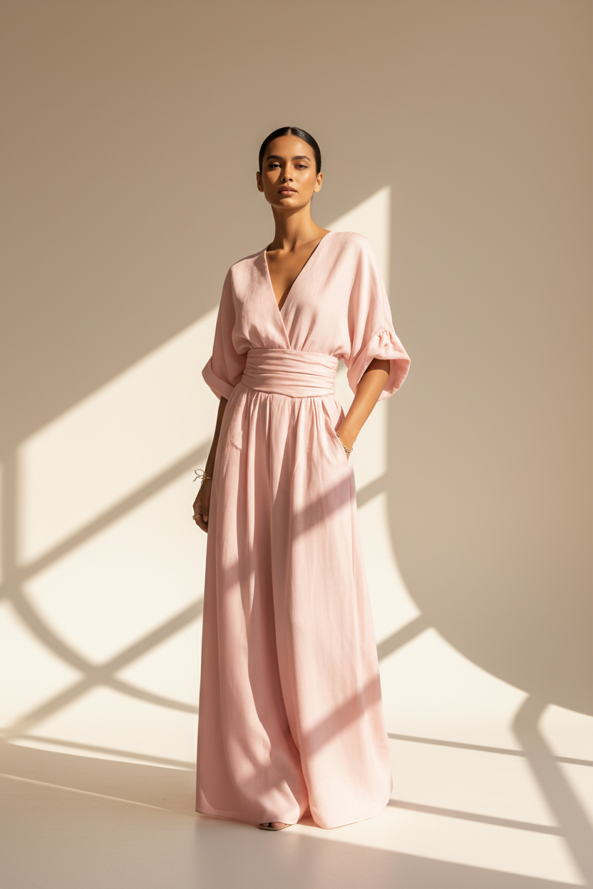 Wrap Wide Leg Jumpsuit