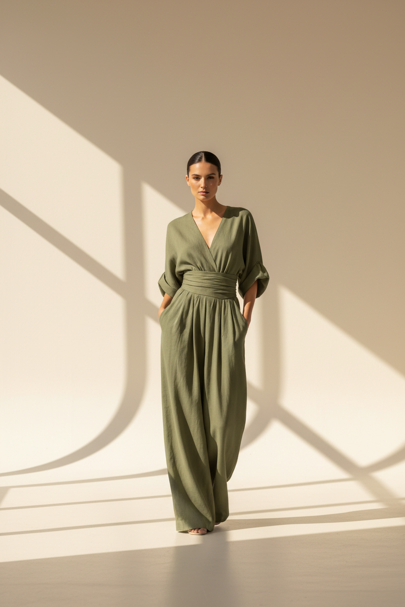 Wrap Wide Leg Jumpsuit
