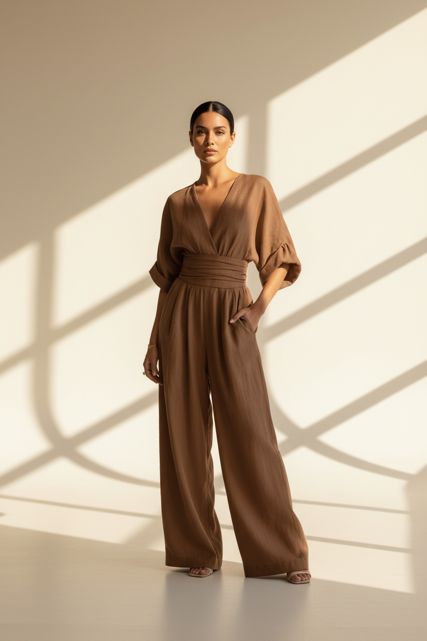 Wrap Wide Leg Jumpsuit