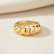 Twisted Band Ring | Gold-Plated