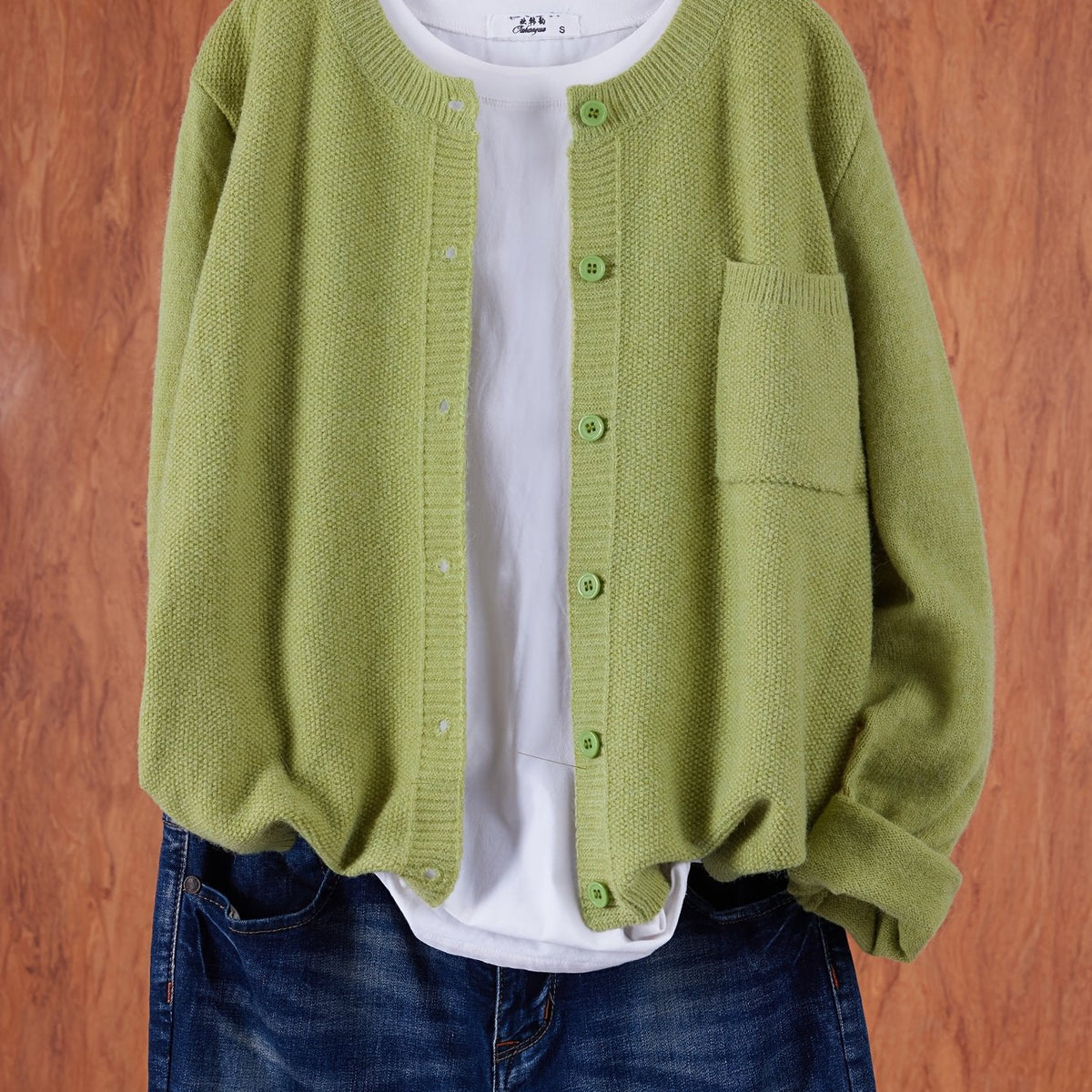Classic Relaxed Button Front Cardigan