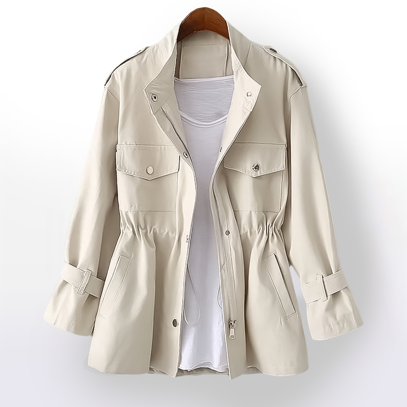 Belted Notch Lapel Blazer