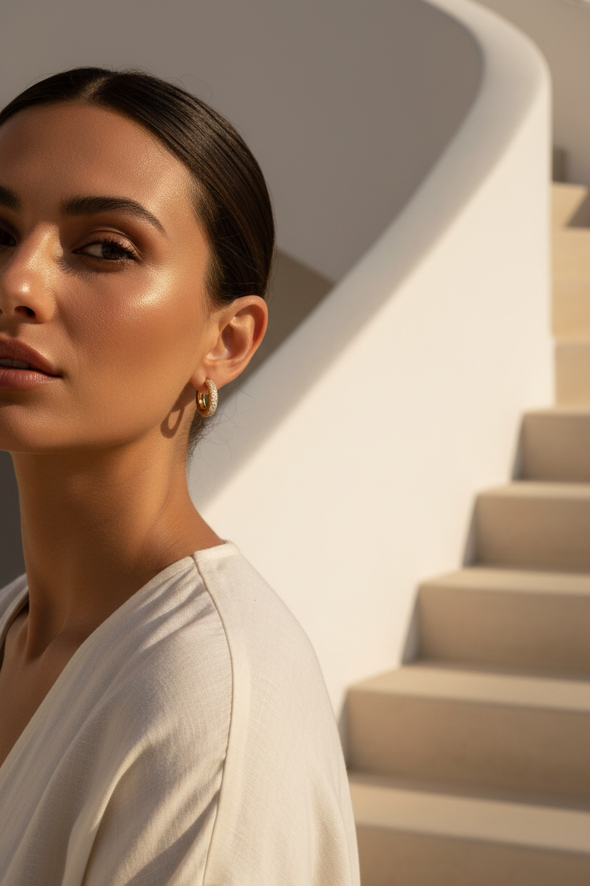 Sparkle Hoop Earrings