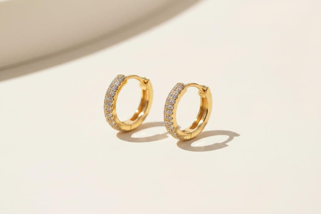 Sparkle Hoop Earrings | Ivory Nova