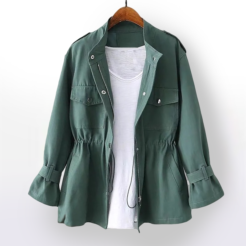 Belted Notch Lapel Blazer