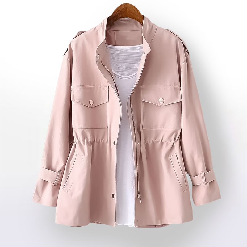 Belted Notch Lapel Blazer