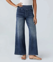 High-waist shaping comfort trousers