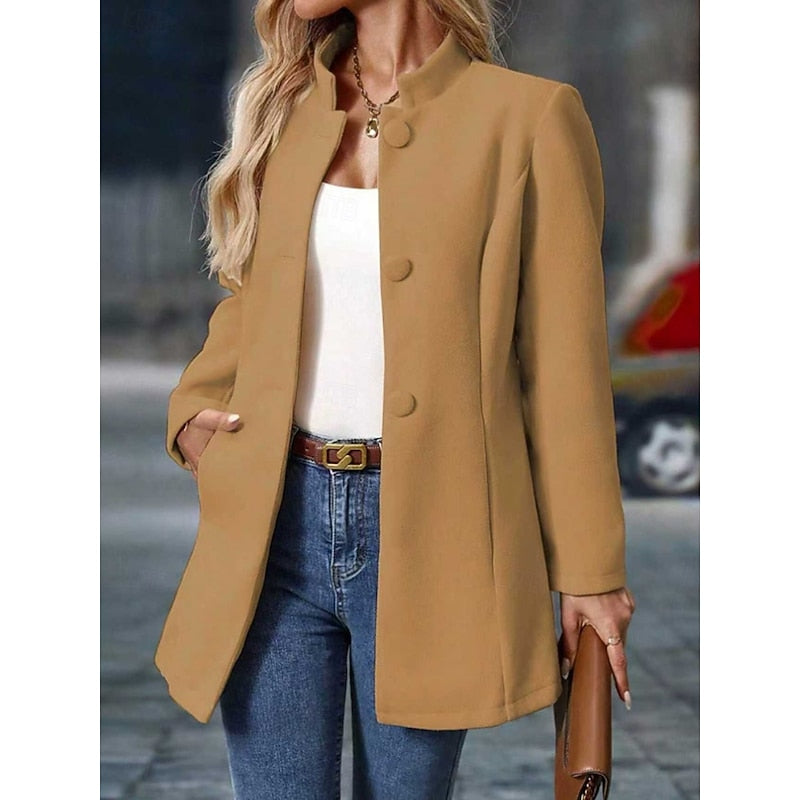 Stand Collar Autumn Coat